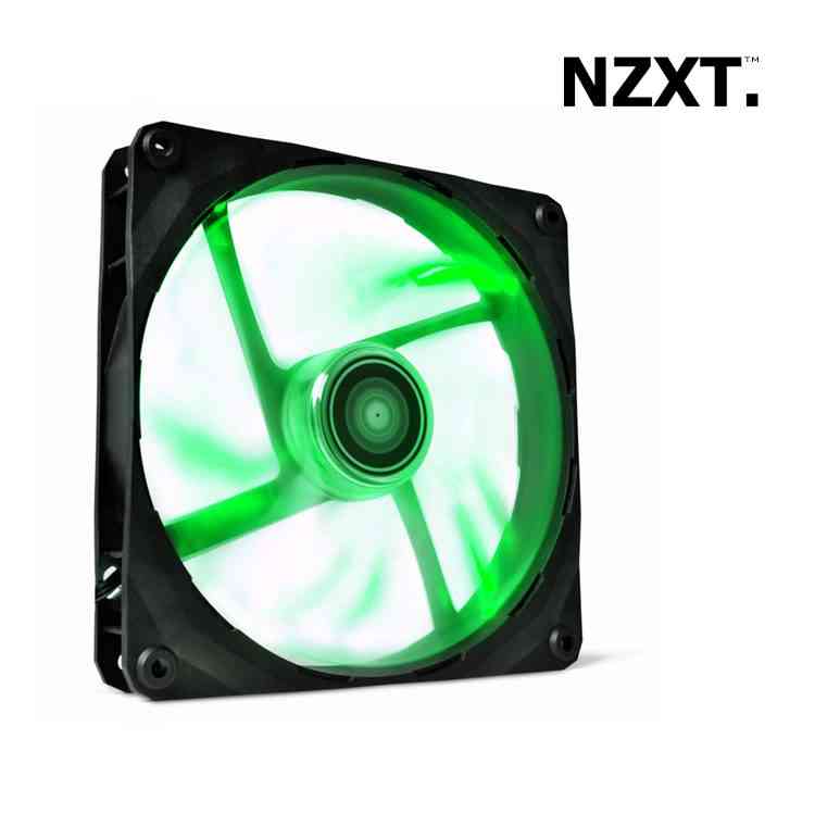 Ventilador Caja Nzxt Fz 200mm 103cfm Led Verde